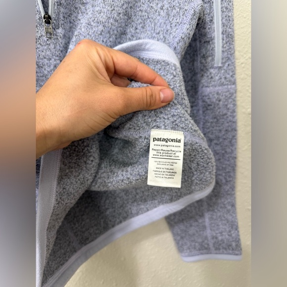 Patagonia Women’s Better Sweater 1/4 Zip Pullover Size S Lavender - Picture 8 of 11